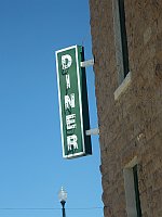 USA - Santa Rosa NM - Classic Diner Neon Sign  (21 Apr 2009)